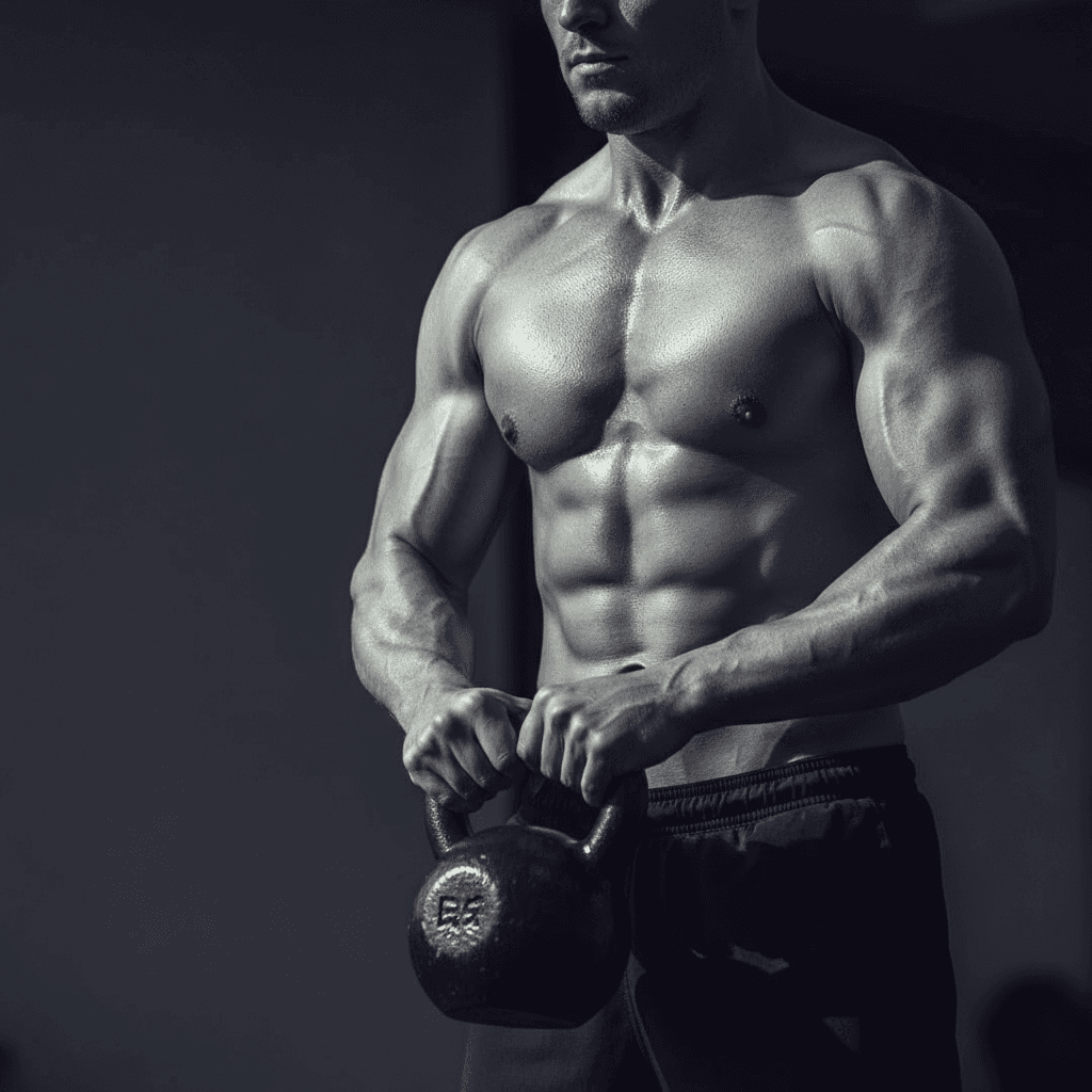 Athlete performing Olympic weightlifting with focused form and control