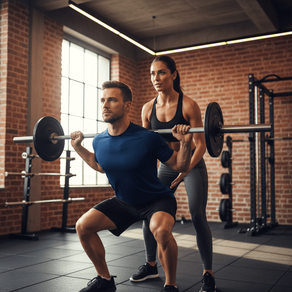 Certified Technogym Kinesis instructor demonstrating equipment