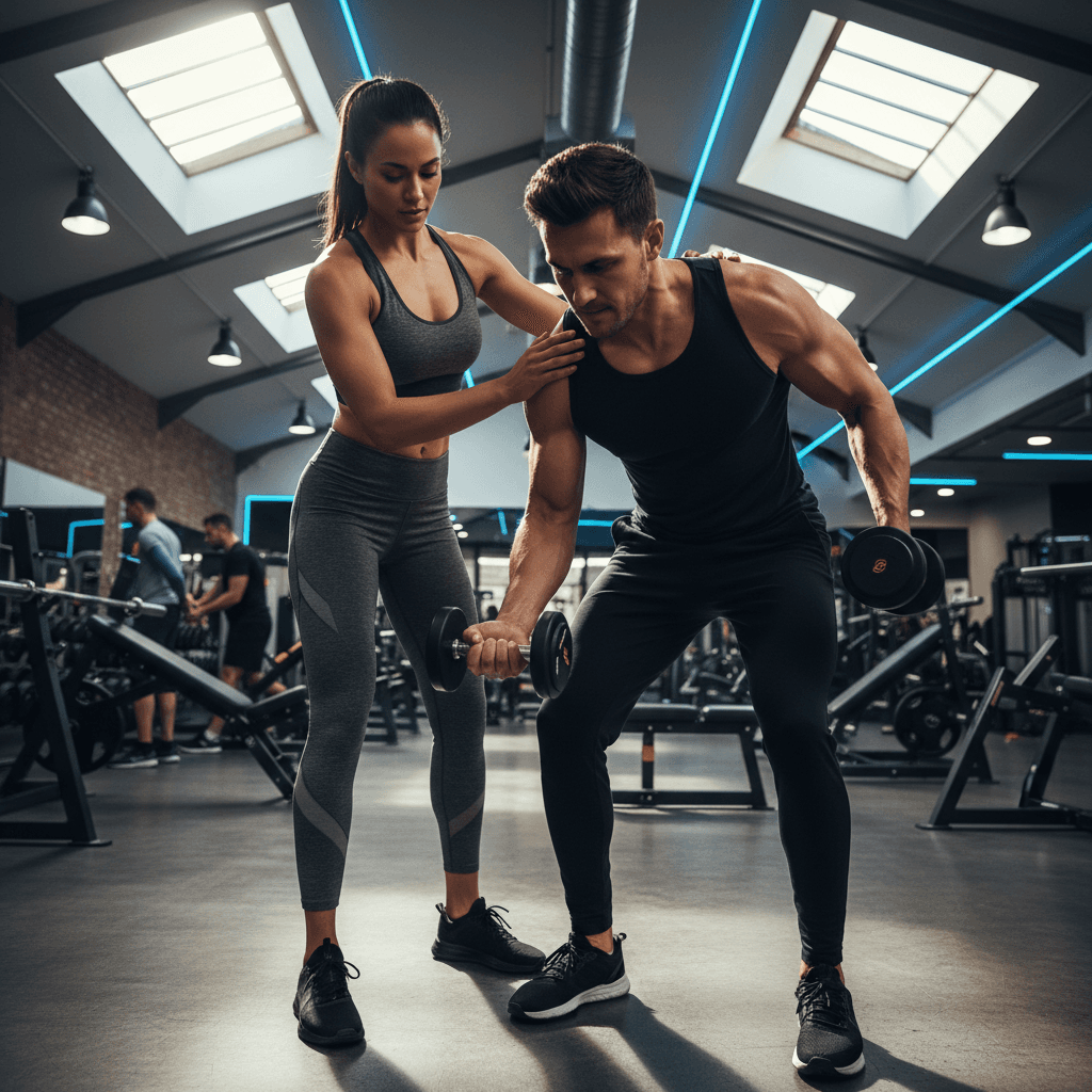 Client receiving personalized nutrition guidance